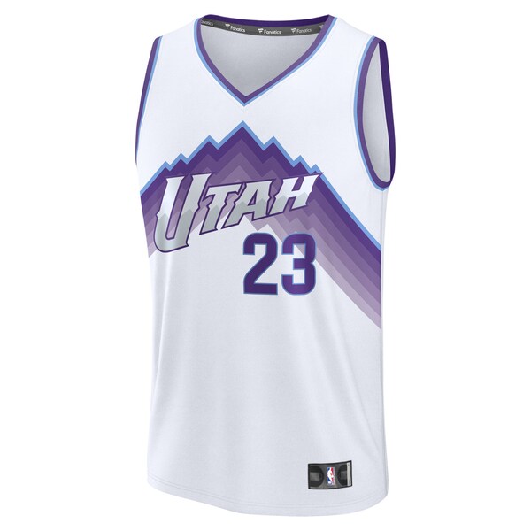 Lauri Markkanen Utah Jazz  Fast Break Replica Jersey - Association Edition - White