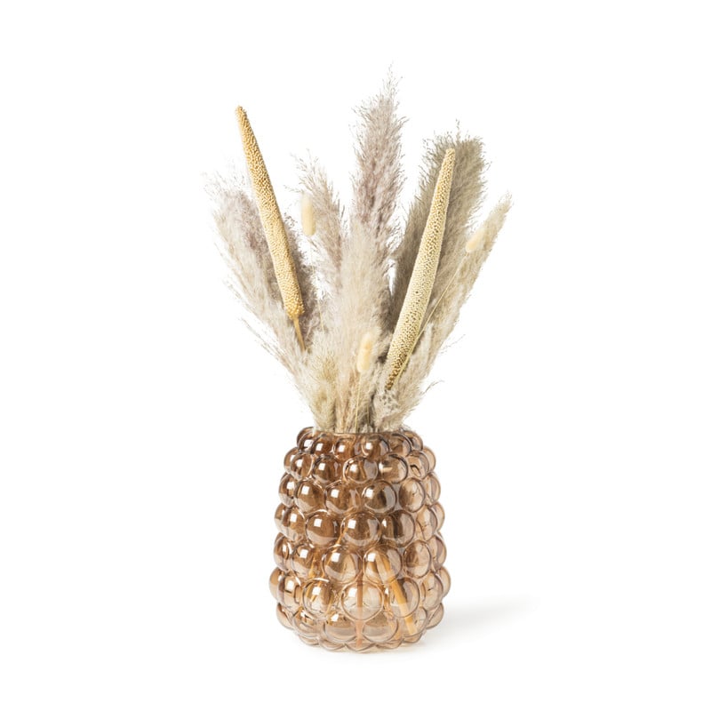 Vaas bubbels - grijs - &Oslash;21x25 cm