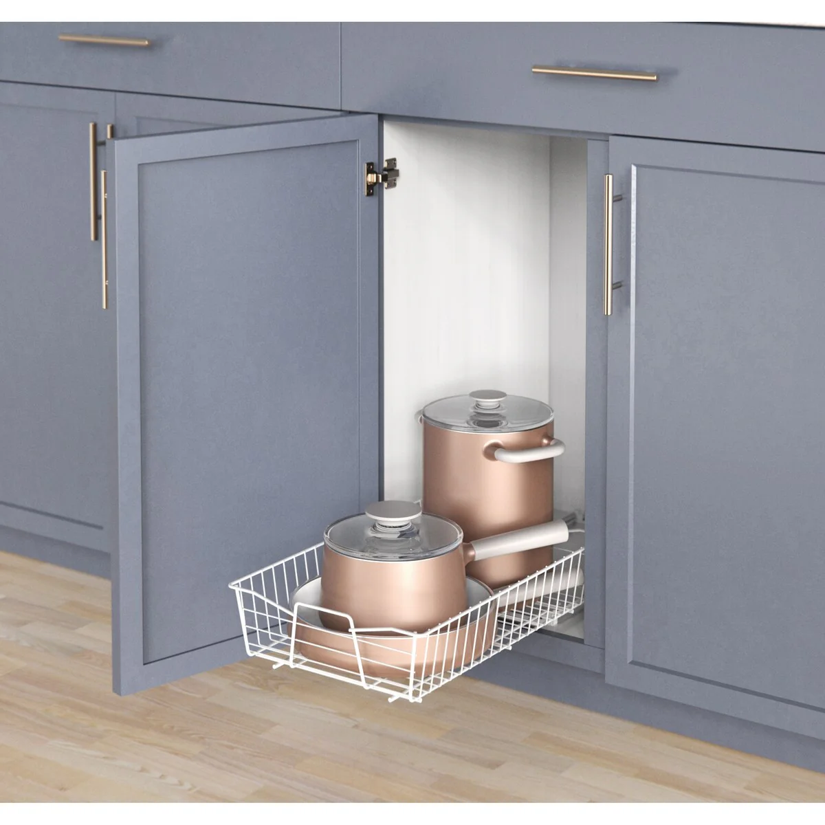 ClosetMaid White Finish 14 in. Pull Out Cabinet Organizer