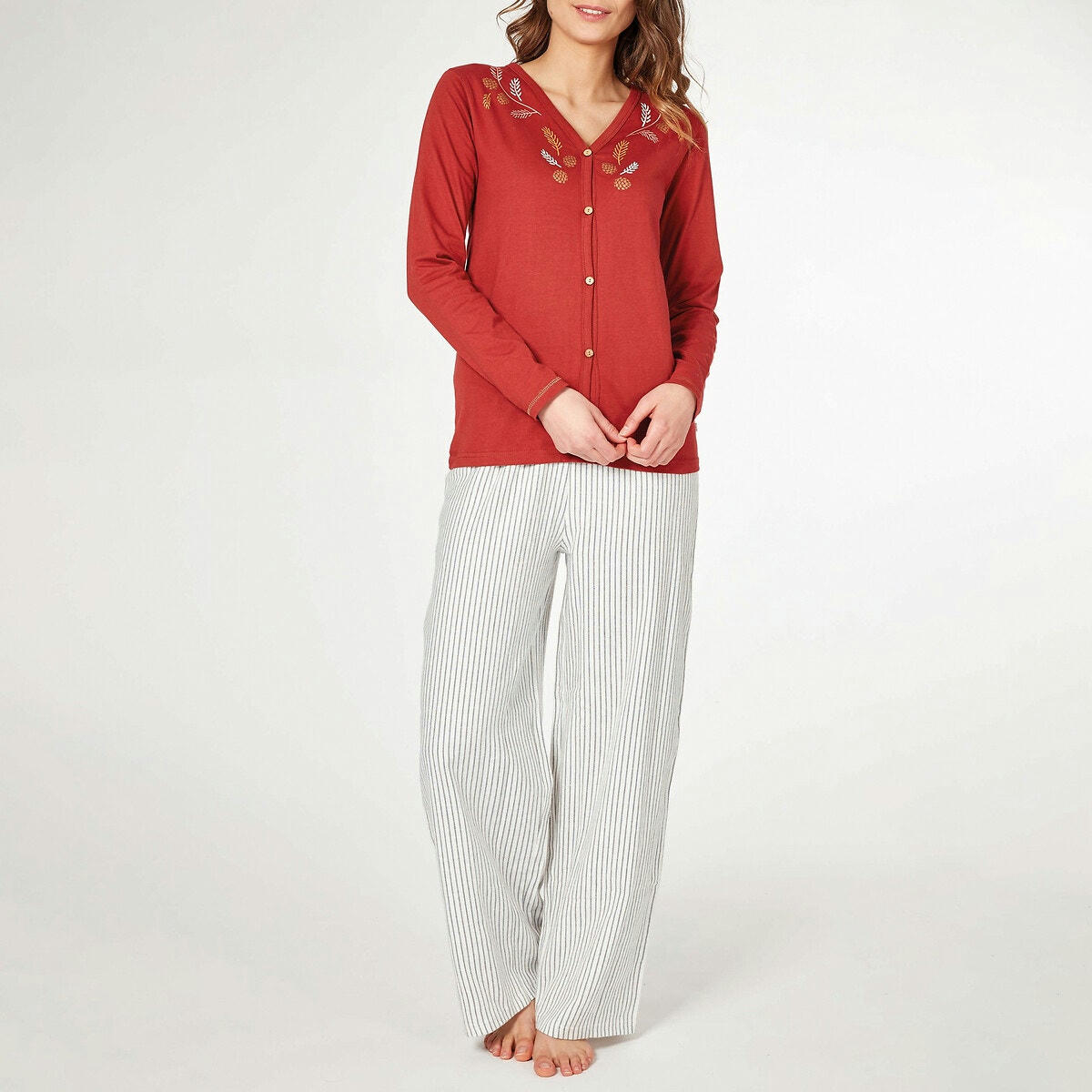Pyjama long en coton Pigne