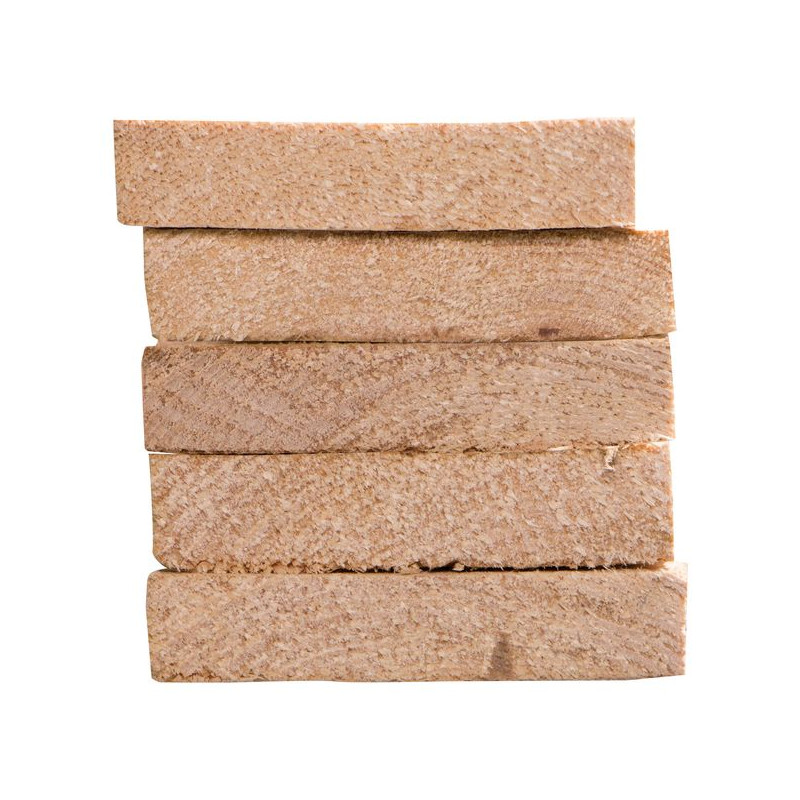 Chevron en épicéa brut 240 x 10 x 1,9 cm 5 pièces