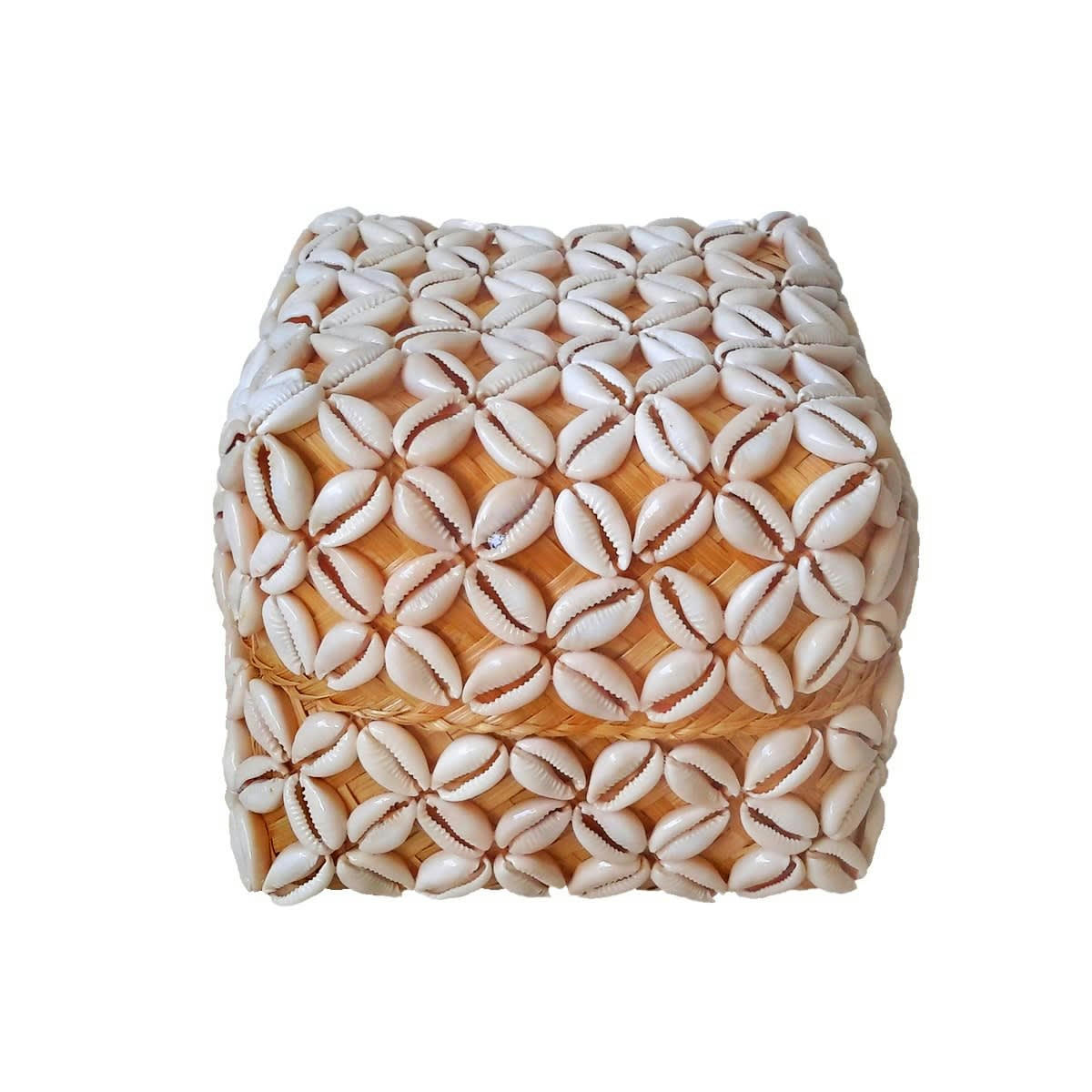 FLEUR - Boîte en bambou beige 15x12 cm