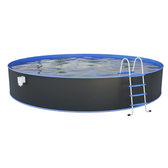 Stahlwand-Pool »Nuovo«, Set, ØxH: 550 x 120 cm, winterfeste Innenfolie