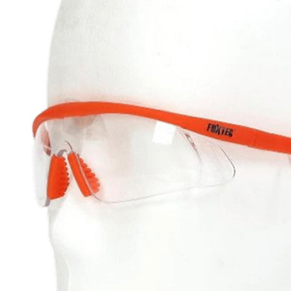 Lunettes de protection transparentes FUXTEC B533 orange stable et durable