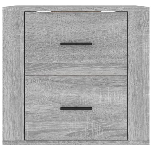 NNEVL Wall-mounted Bedside Cabinet Grey Sonoma 50x36x47 cm