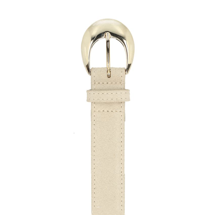 Manfield Beige suède riem