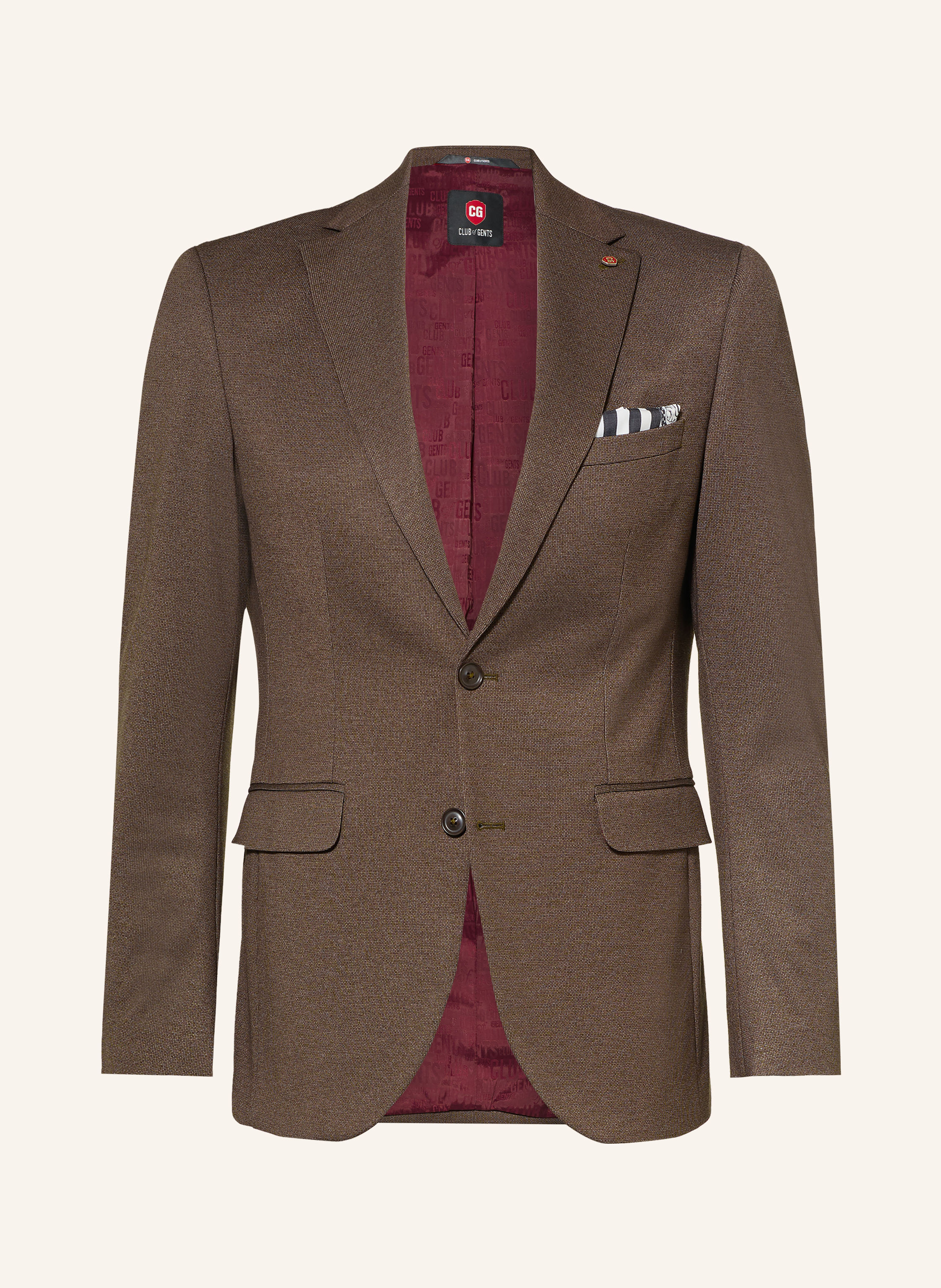 CG - CLUB of GENTS Anzugsakko CG CALVIN Slim Fit aus Jersey
