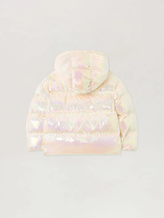 Iridescent Logo Puffer Jacket