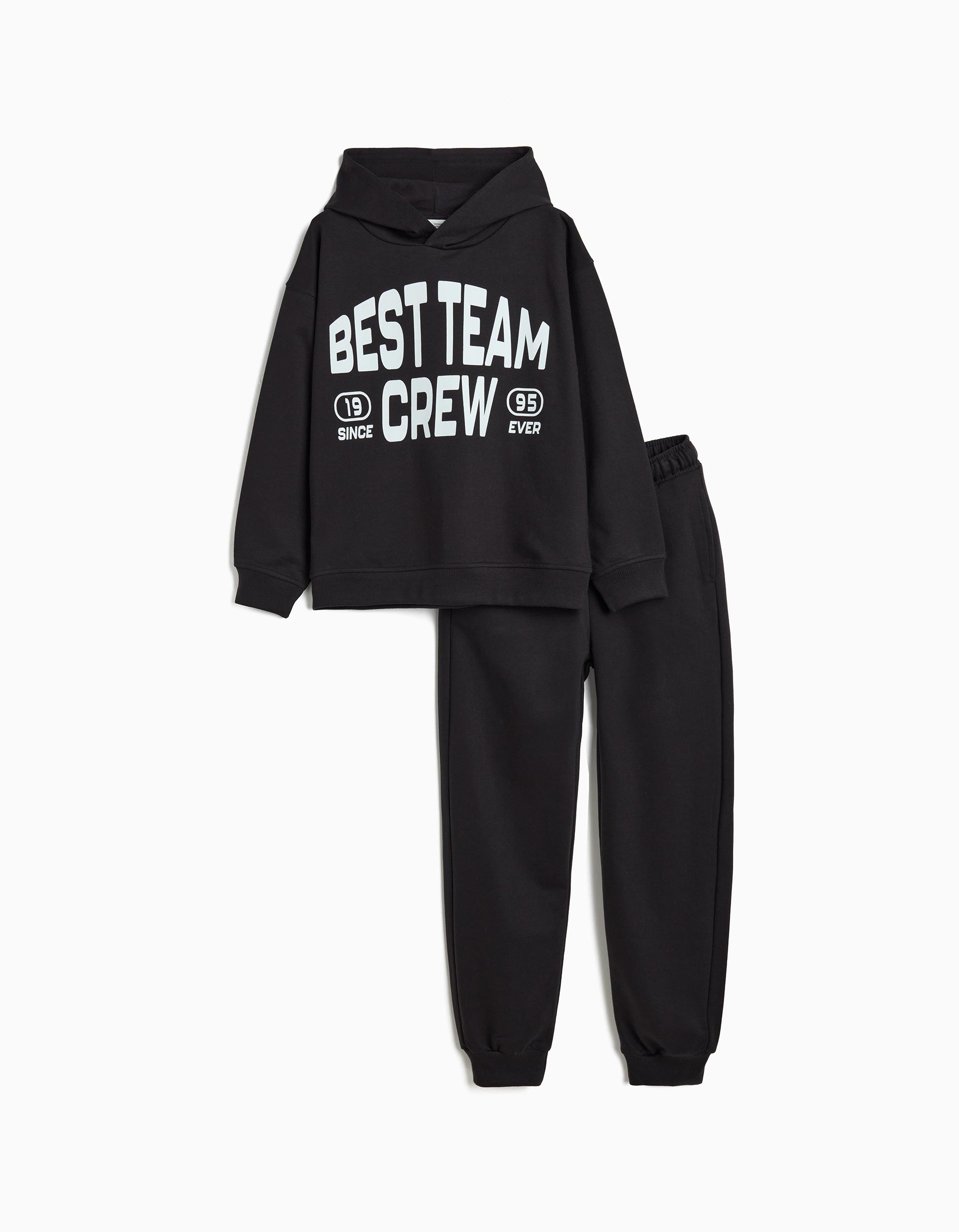 Conjunto de Jogging, Menino, Preto