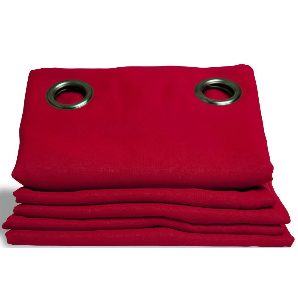 - Rideau occultant rouge 140 x 260