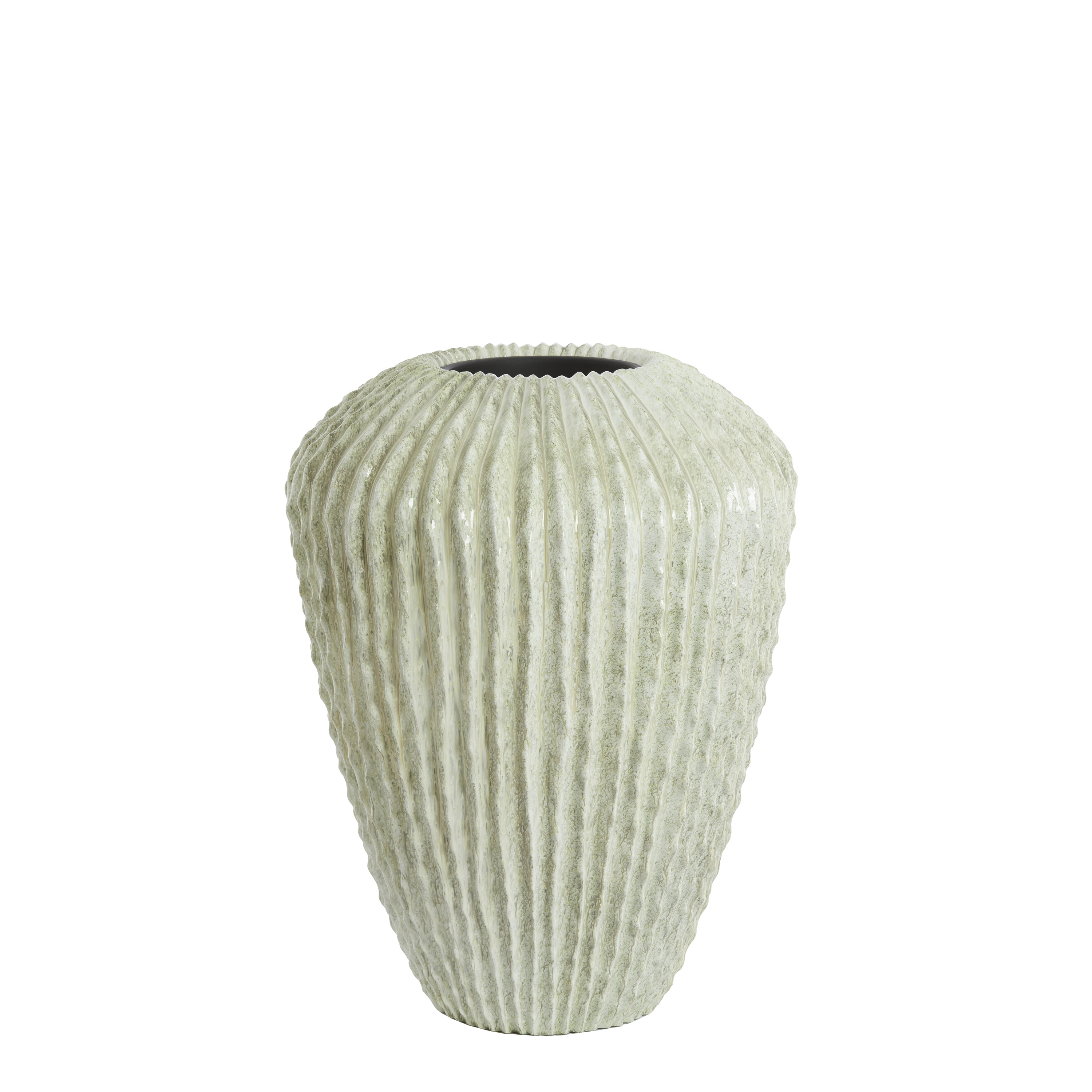 Light & Living Light&living Vaas deco Ø66x88 cm CACTI glans mint groen