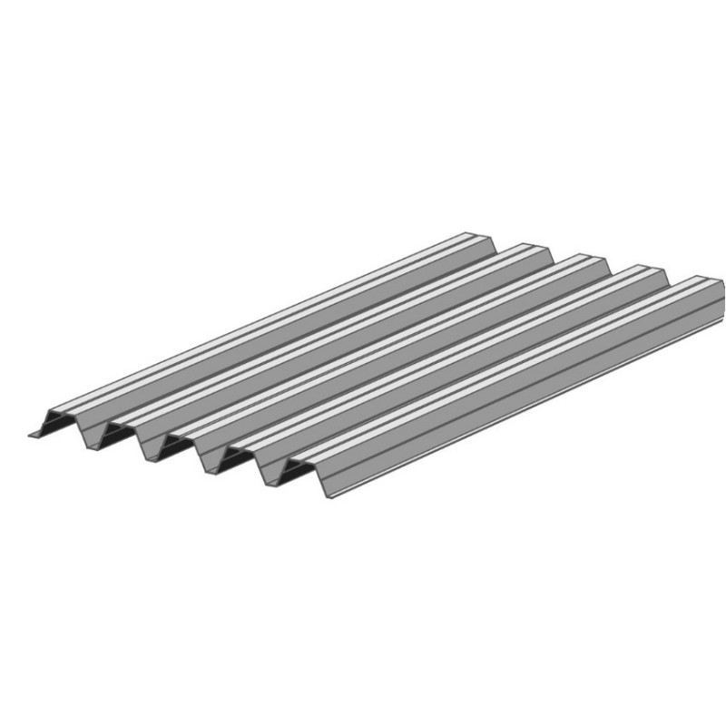 Toiture pour carport en polycarbonate transparent de forme trapèze 2,6 x 1,07 m