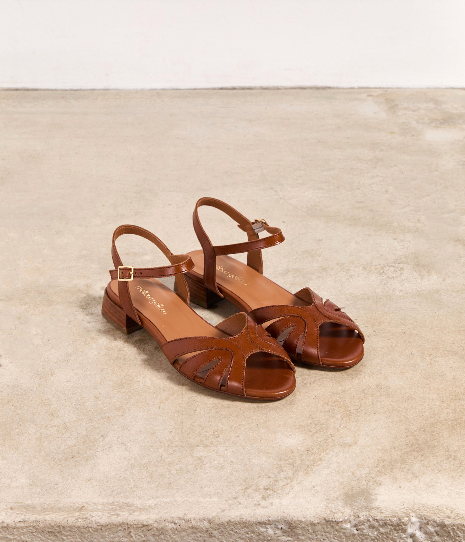 Sandales en cuir marron Will