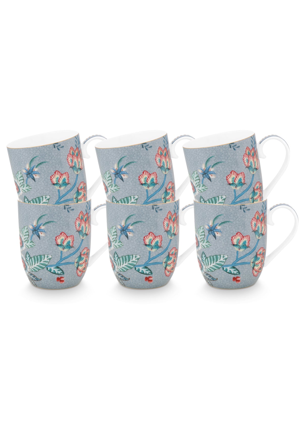Pip Studio - Flower Festival Mokken - Servies set van 6 - 200ml