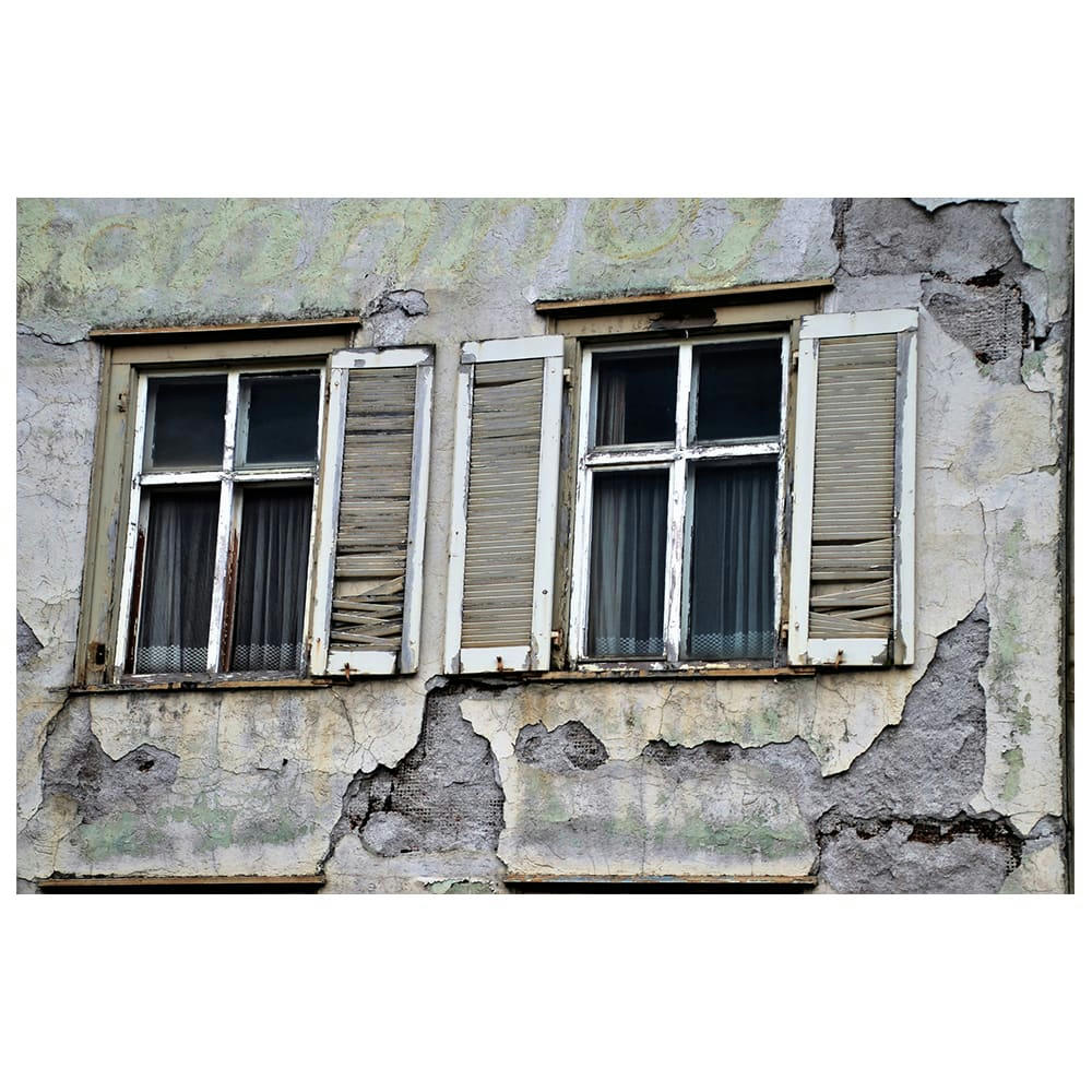 - Tableau impression sur toile fenêtres en ruine 60x90cm
