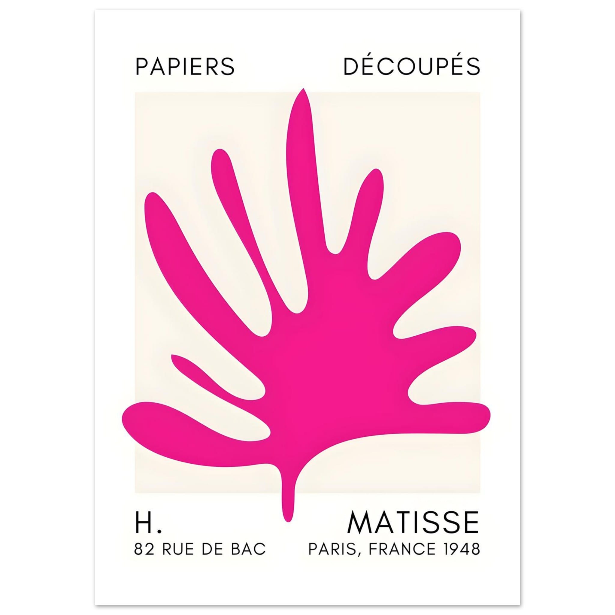 Artfulprints Poster Matisse – Coral drift pink  - 50x70 cm - Roze