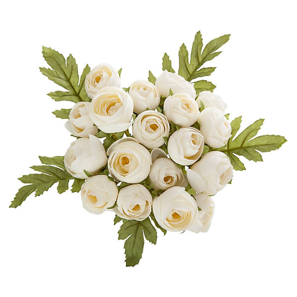 Bouquet de 18 mini camélias artificiels - H30 cm - Atmosphera