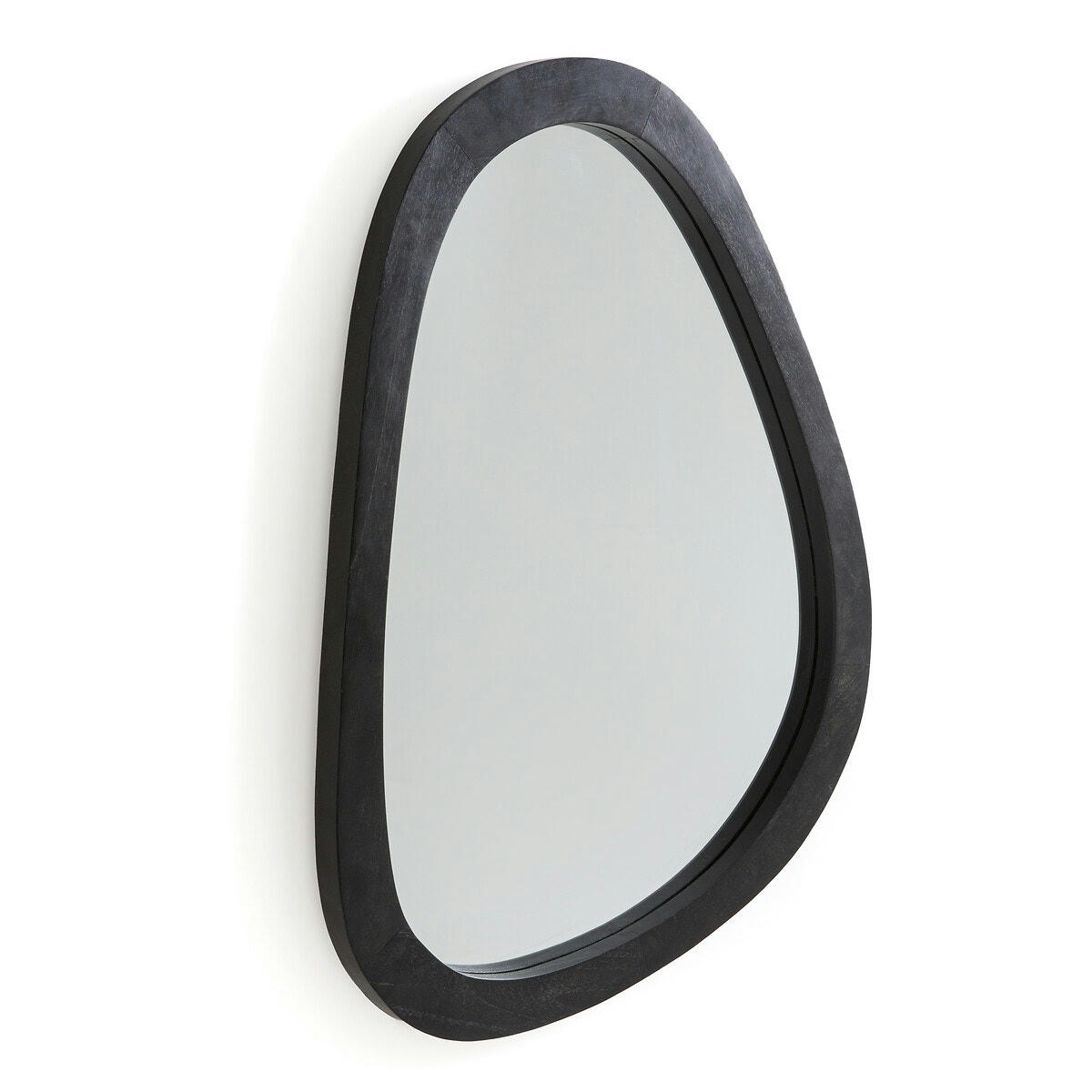 Miroir forme organique en teck massif, Elnora