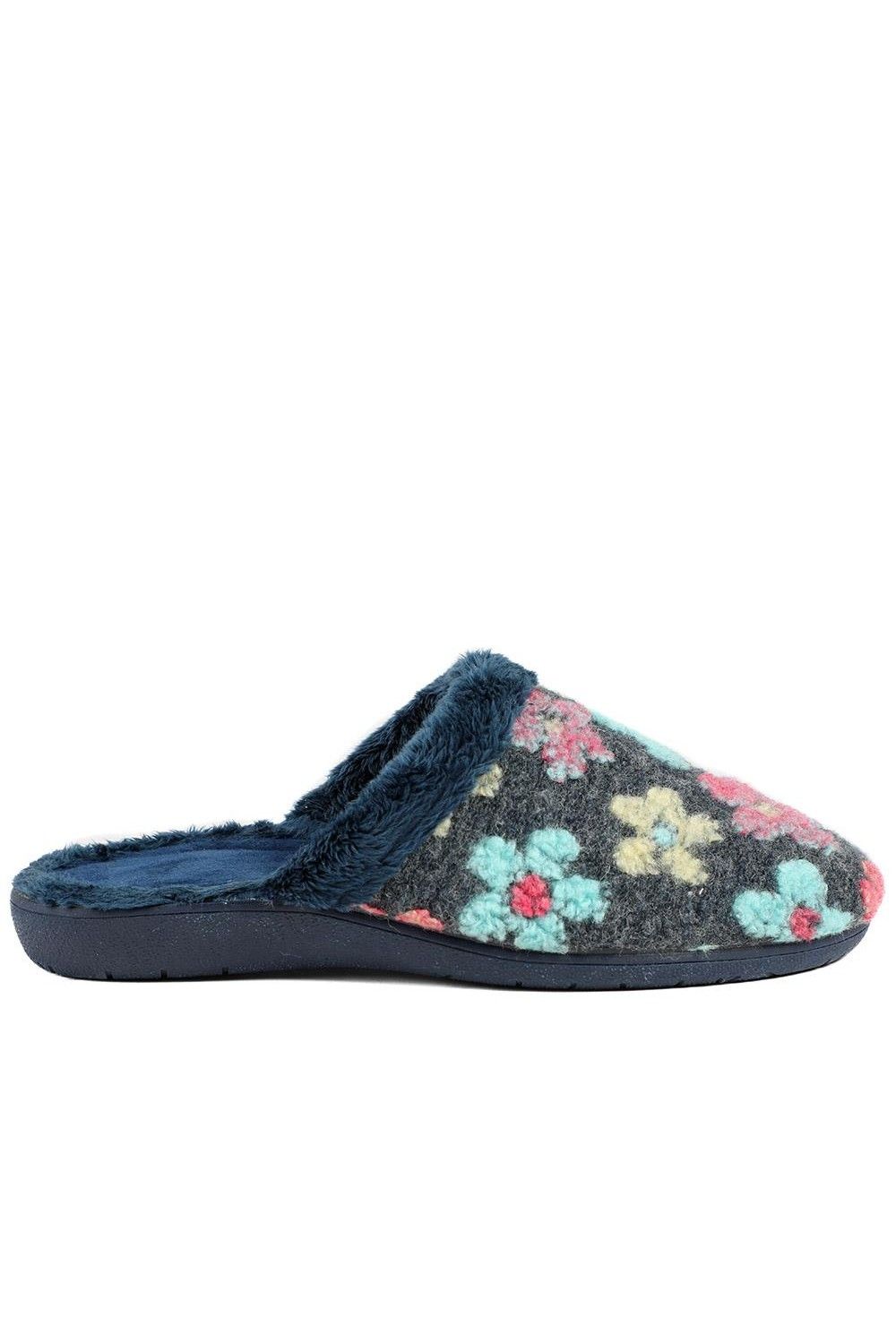 Pavers Soft Floral Mule Slippers