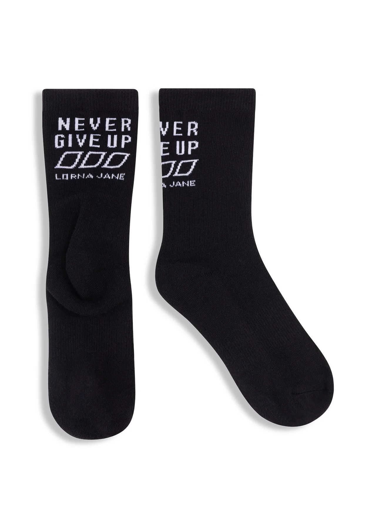 Never Give Up Arch Support Crew Socks