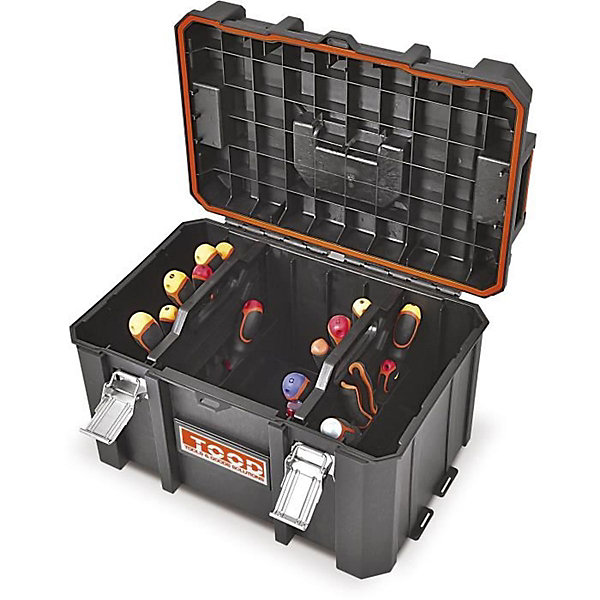Mallette outils etanche TOOD MS B 53x37x31 cm noir orange polypropylene