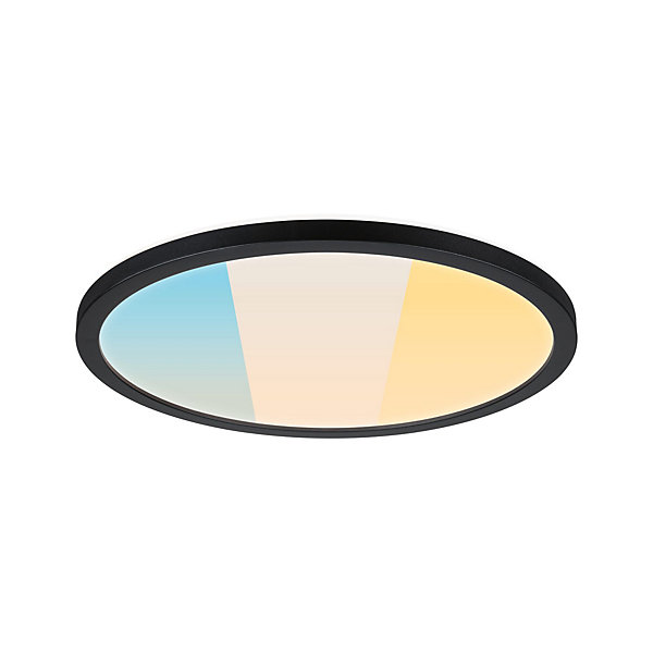 Panneau LED Atria Shine White Select IP44 rond 298 mm 14,8W 2250lm 3000 - 6500K Noir