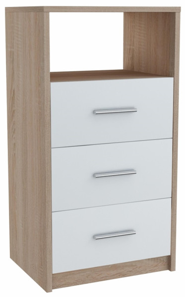 Komoda szafka 3SO BIAŁY-SONOMA 40cm regał szuflady