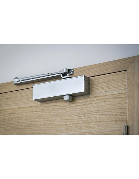 Ferme-porte automatique hydraulique Design force 3, argent - THIRARD