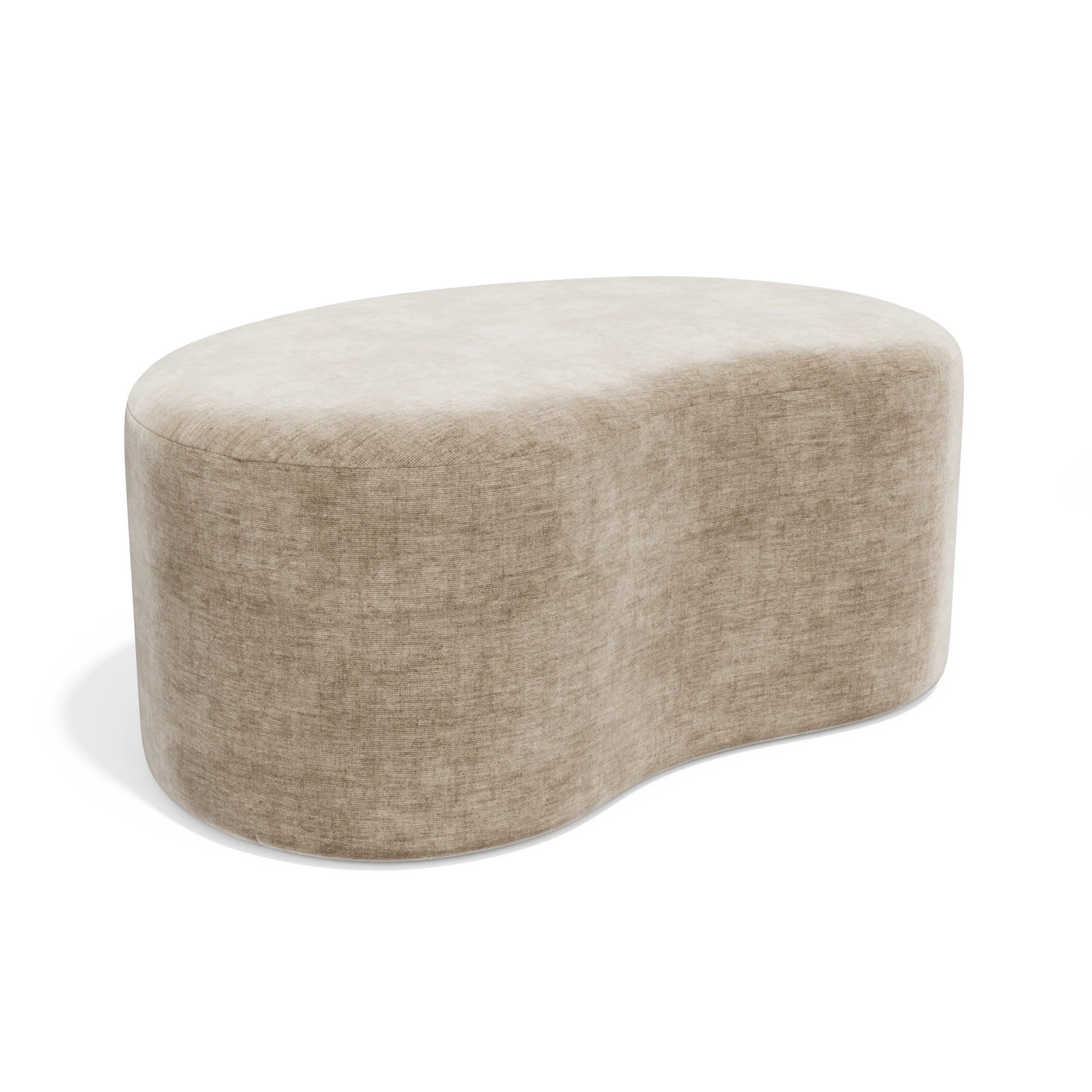 Sia Home - Poef DUNE - Fluweel - Mol - 80cm