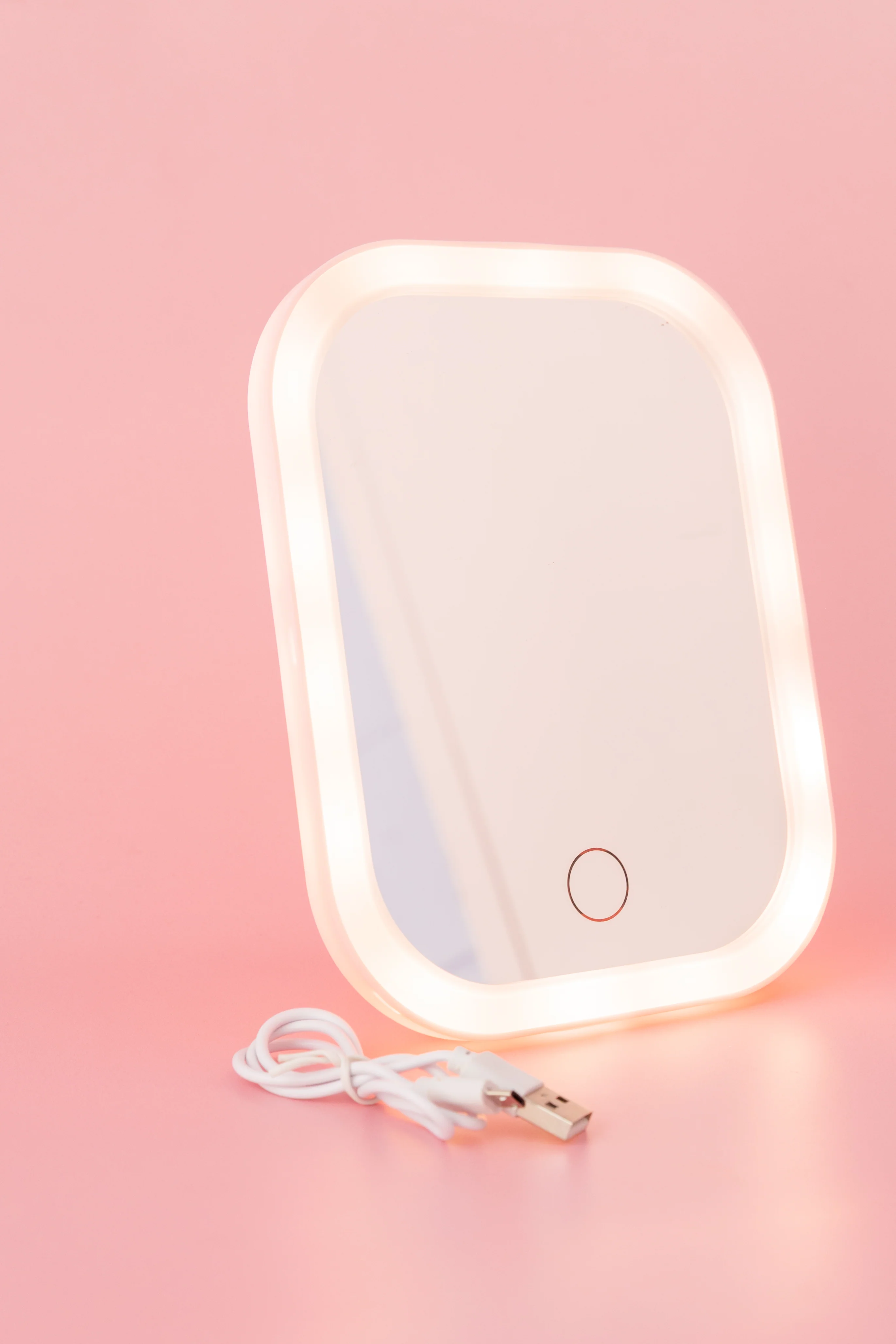 LED Vanity Mirror in Pink