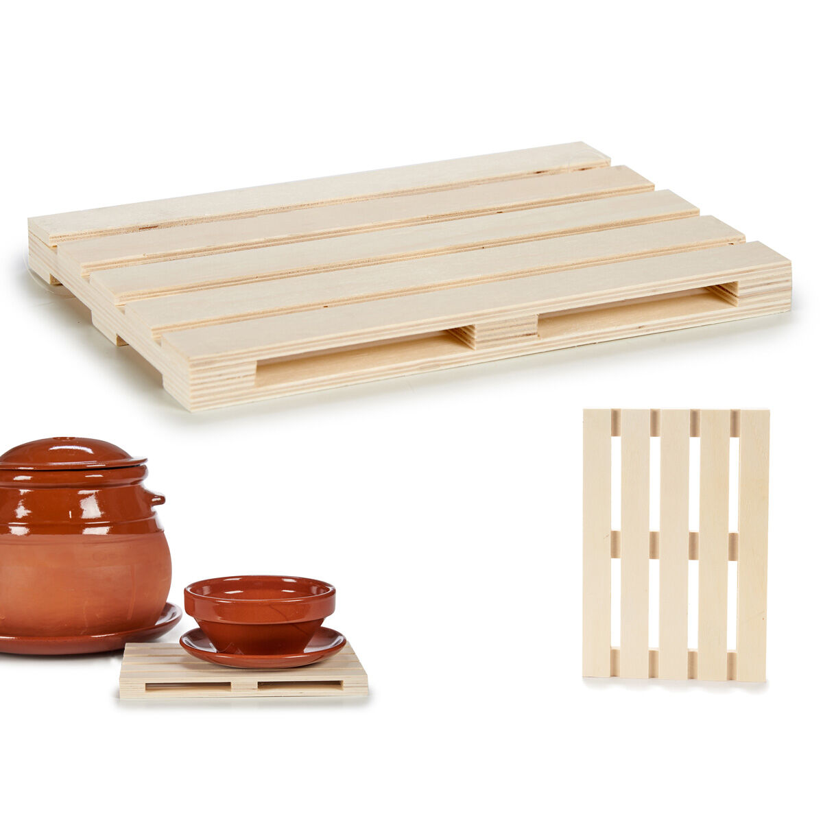 Base para tachos palete de madeira