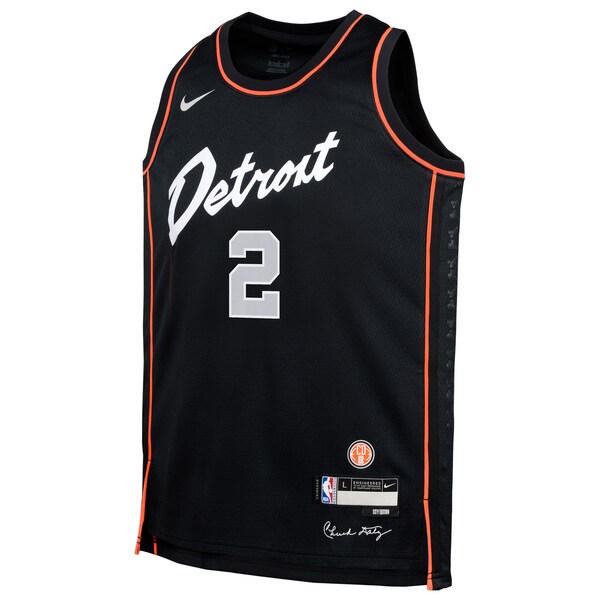 Cade Cunningham Detroit Pistons Nike Youth  Swingman Replica Jersey - City Edition - Black