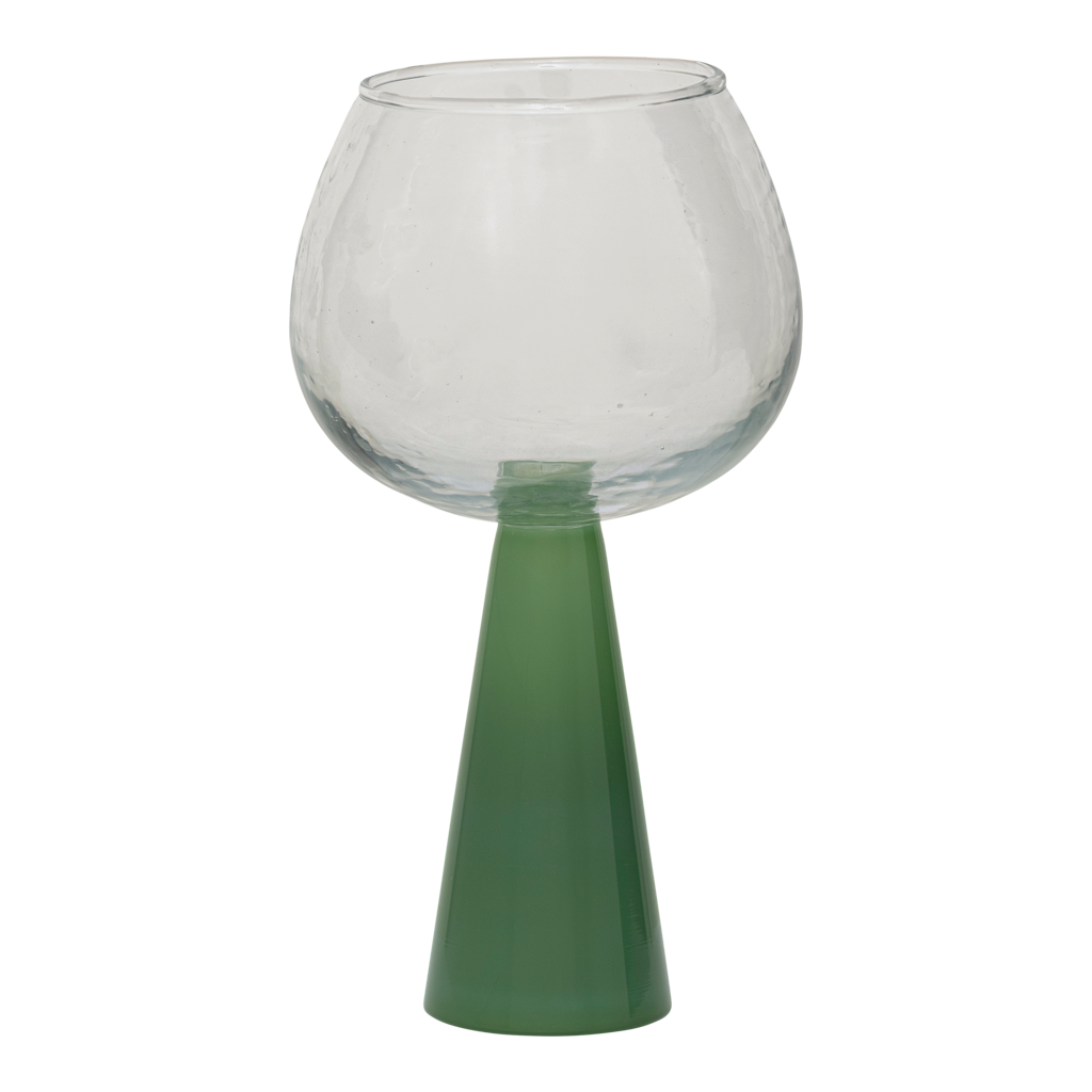 Urban Nature Culture spritz cocktail glass set van 2 - Jade Green - in cadeauverpakking - Ø 10.5x19cm