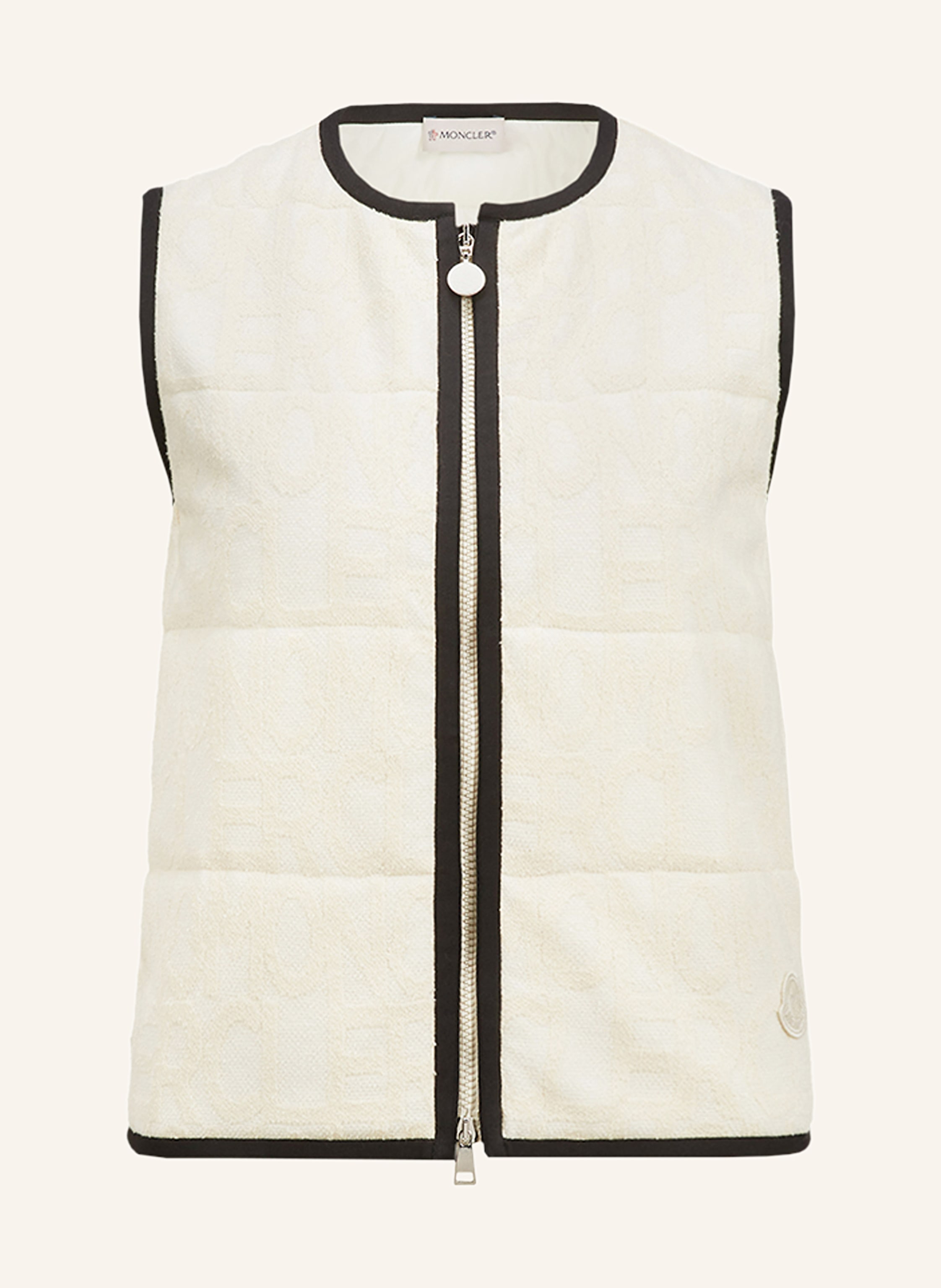 MONCLER Steppweste aus Frottee