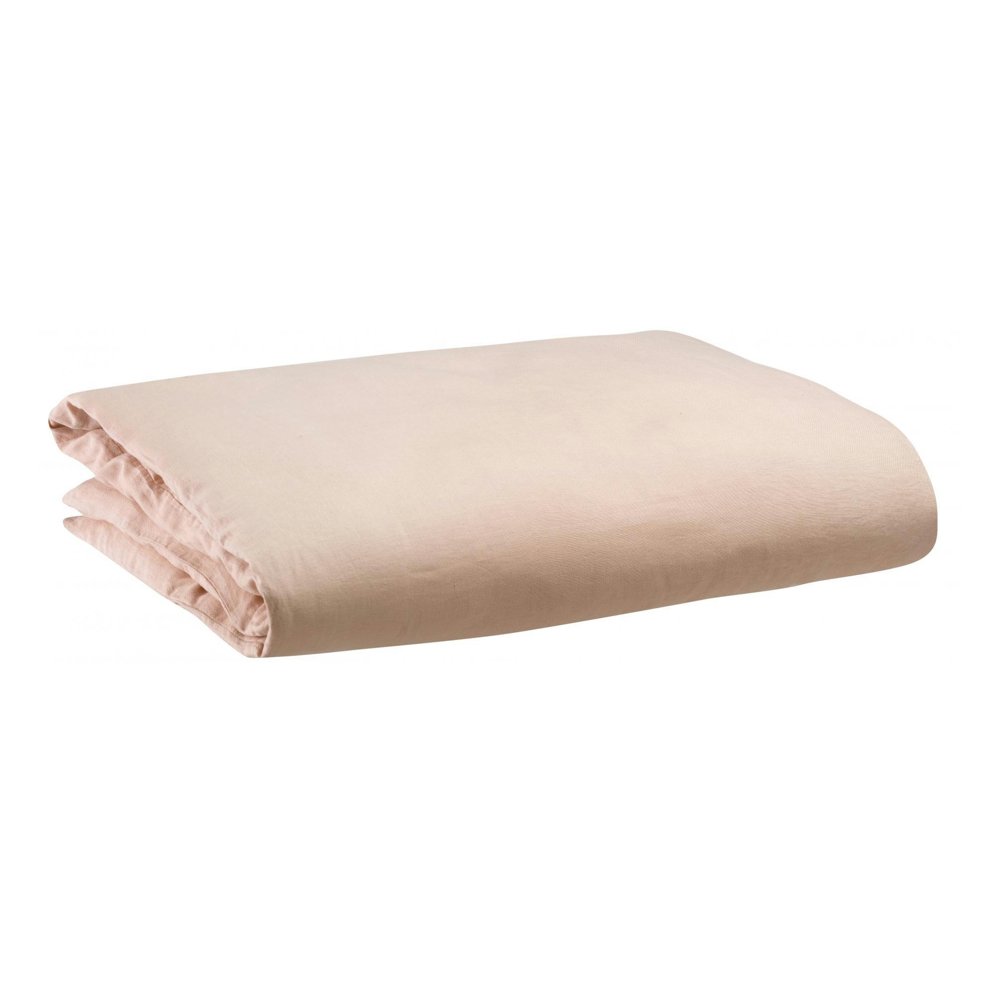 ZEFF - Housse de couette stonewashed  en lin aubepine 140 x 200