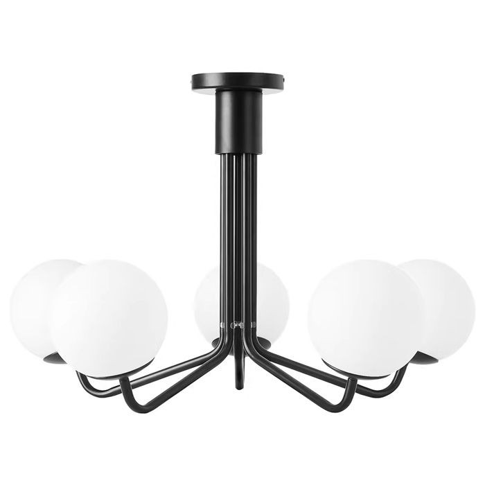 Lampa Wisząca Sufitowa Czarna App1578-5c