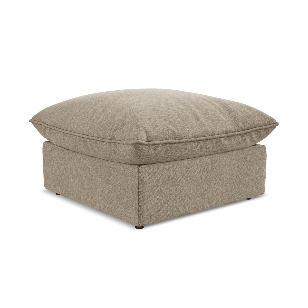 LaMiaSofa Poef Ravenna - velours - beige - 75x75x45