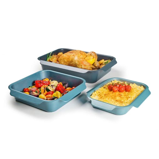 Joseph Joseph Nest Bake Non-Stick 3 Piece Baking Tray Set | Blue