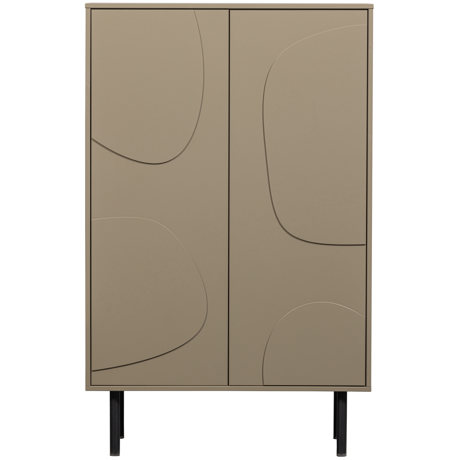 WOOOD opbergkast Cadiz- Grenen - Mud - 135x85x40