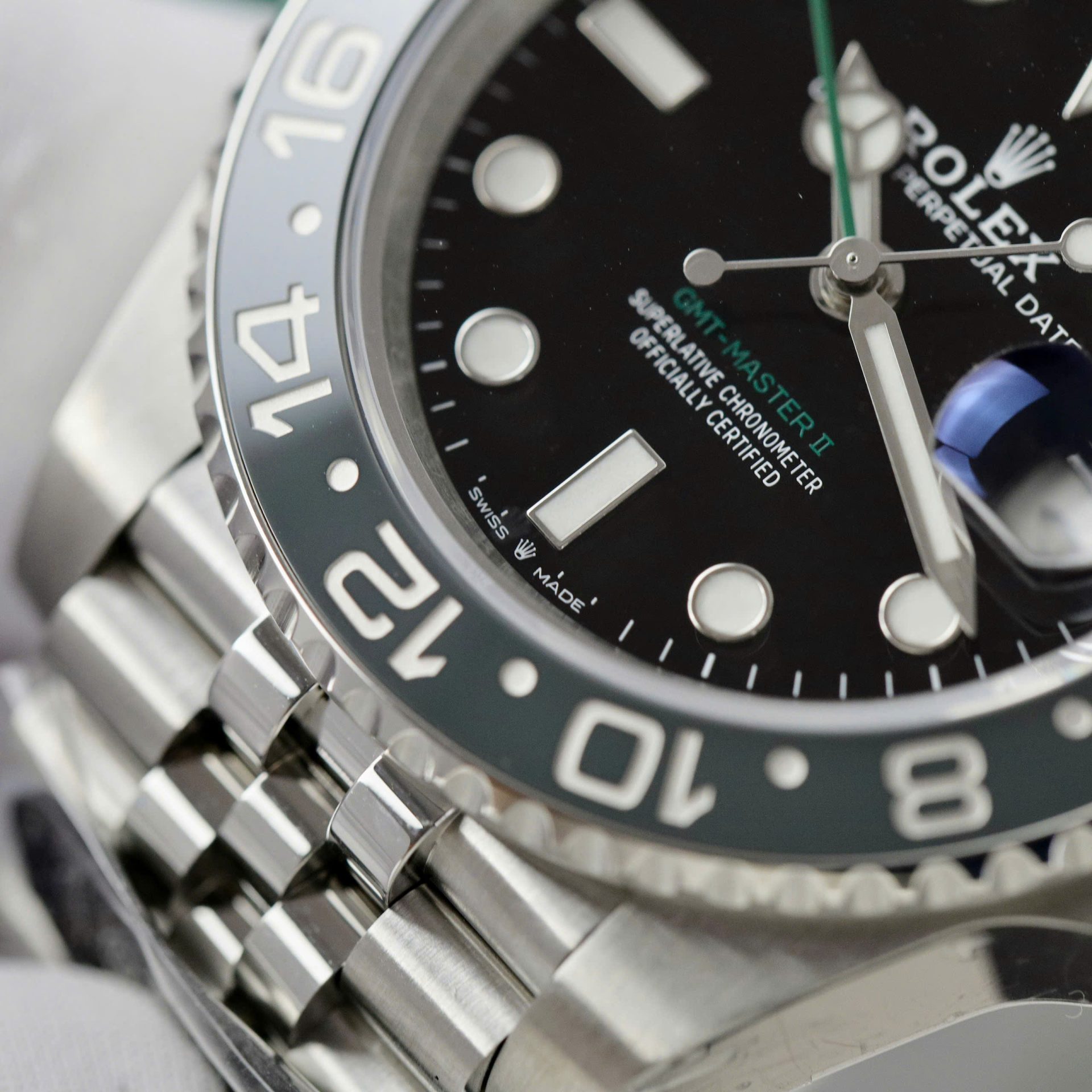 Rolex GMT-Master II 126710GRNR Bruce Wayne 904L Steel Black Dial 40mm Jub Super Clone