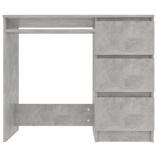 NNEVL Desk Concrete Grey 90x45x76 cm Chipboard
