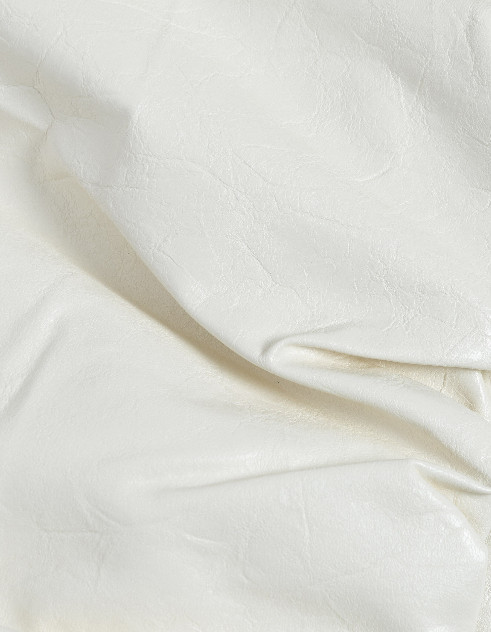 Blouson court blanc esprit rock manches amovibles Femme