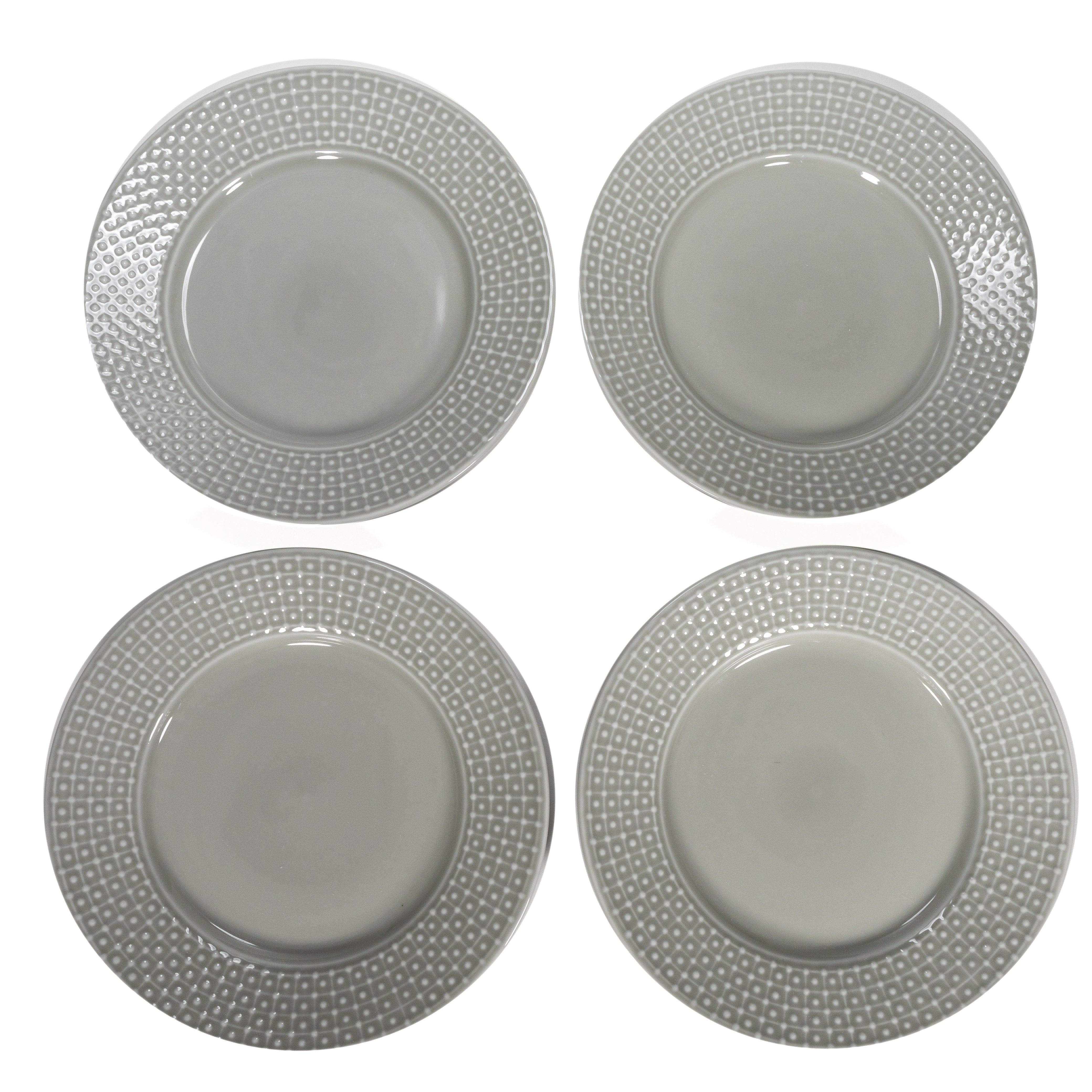 Cloud Porcelain Salad Plates, Set of 4
