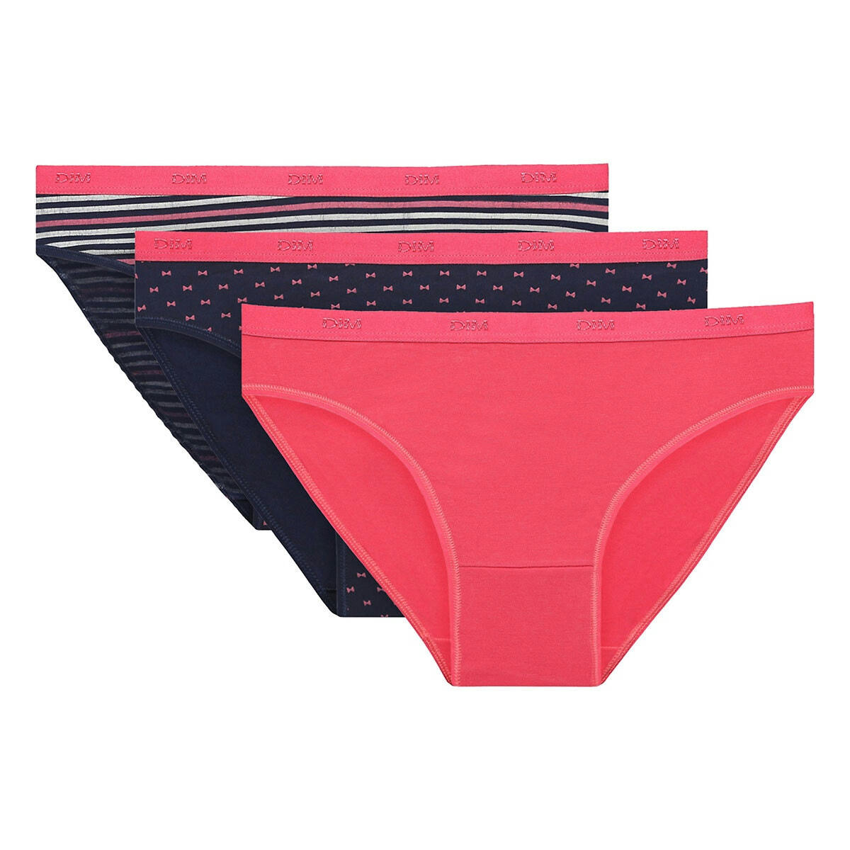 Lot de 3 slips les pockets coton stretch
