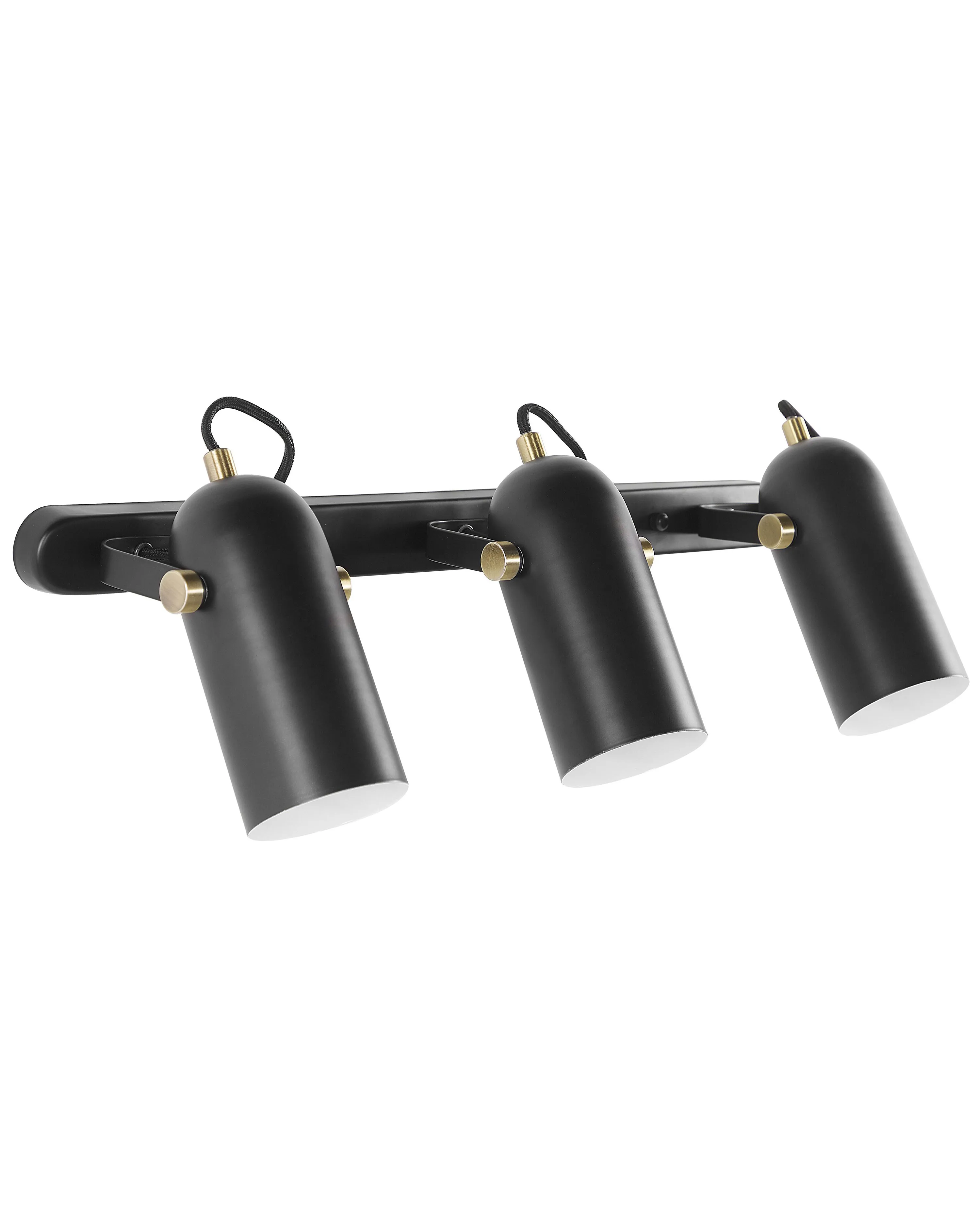 3 Light Spotlight TYRIA Adjustable Metal Black