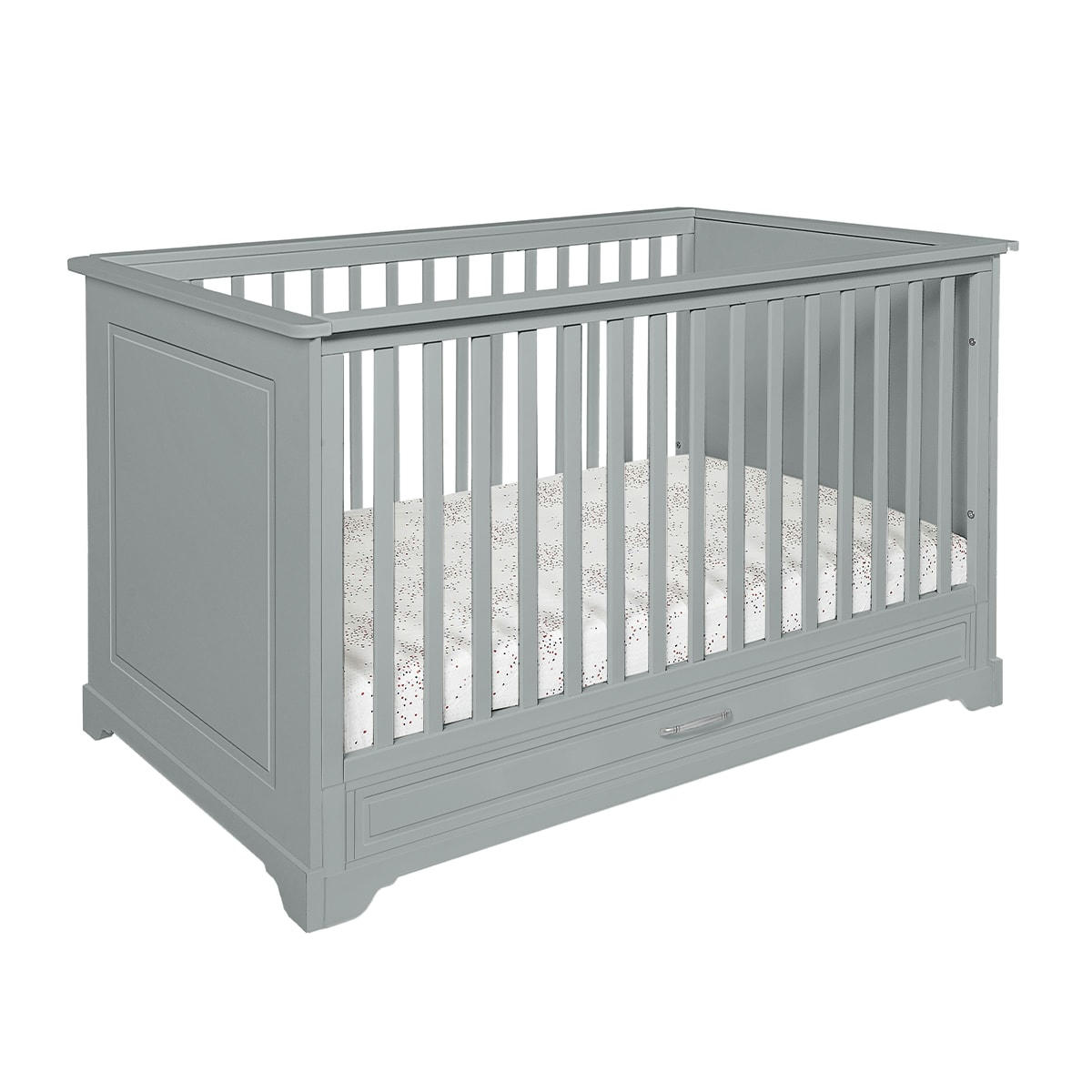 MELODY - Lit évolutif 70x140 tiroir inclus gris