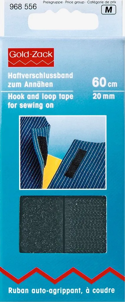 HOOK AND LOOP TAPE BLACK