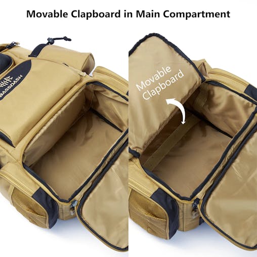 NNEOBA Multifunctional Fishing Tackle Backpack Tactical Gear Bag Khaki