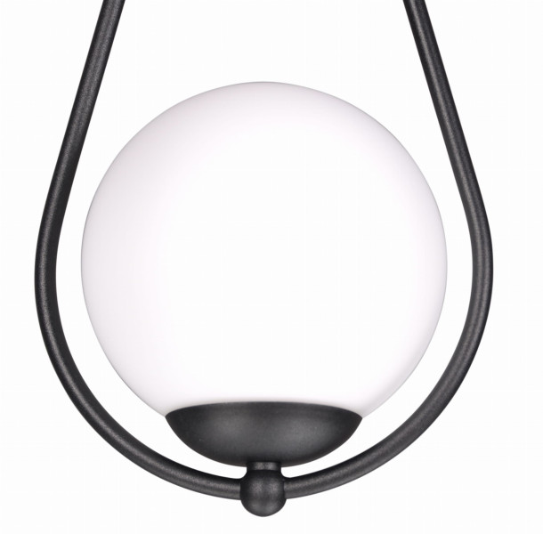 Lampa wisząca czarno-biała NEVE 2xE27x60W wym: 90x38x18 cm Kaja