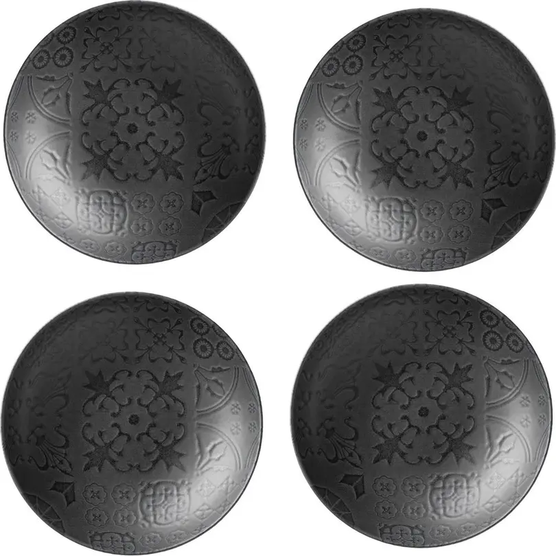 Tiefer Teller 4er-Set Tiles